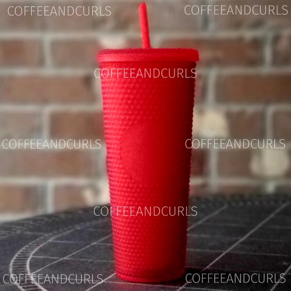 SB Matte Red Studded Cold Cup NWT Venti 24oz - Picture 2 of 5